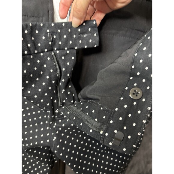 Lauren Ralph Lauren pants women's 10P black white polka dot inseam 26" - Picture 8 of 9